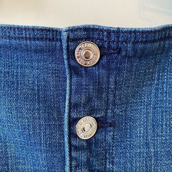 7 For All Mankind-Janette Tapered Medium Wash Overalls (Size:27) - Picture 11 of 16